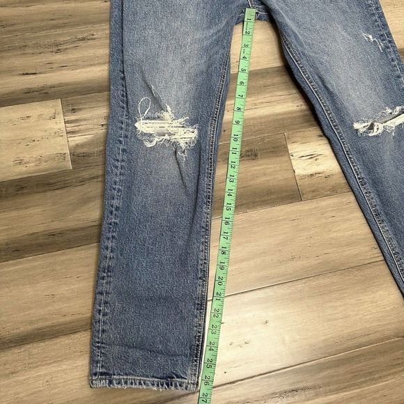 Zara High Waisted Straight Slim Leg Jeans Women's Size 8 - Picture 7 of 8